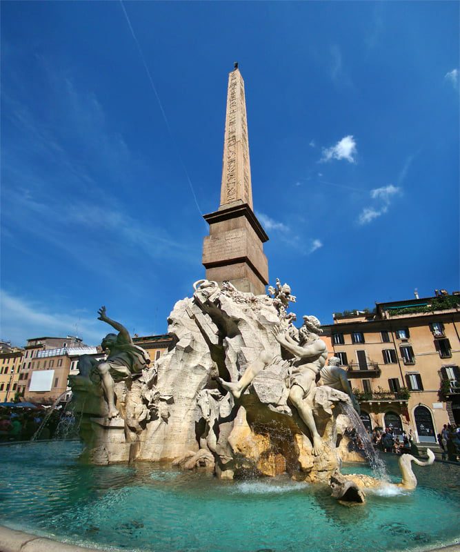 Plaza Navona 1 la fuente de los rios 1