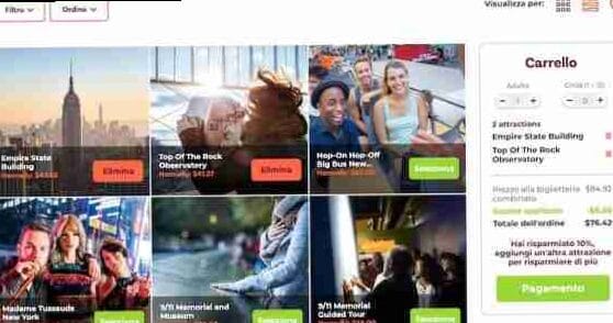 Tarjeta turistica Build Your own pass: precios y que incluye